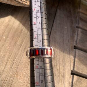 Silver Ring with Garnet